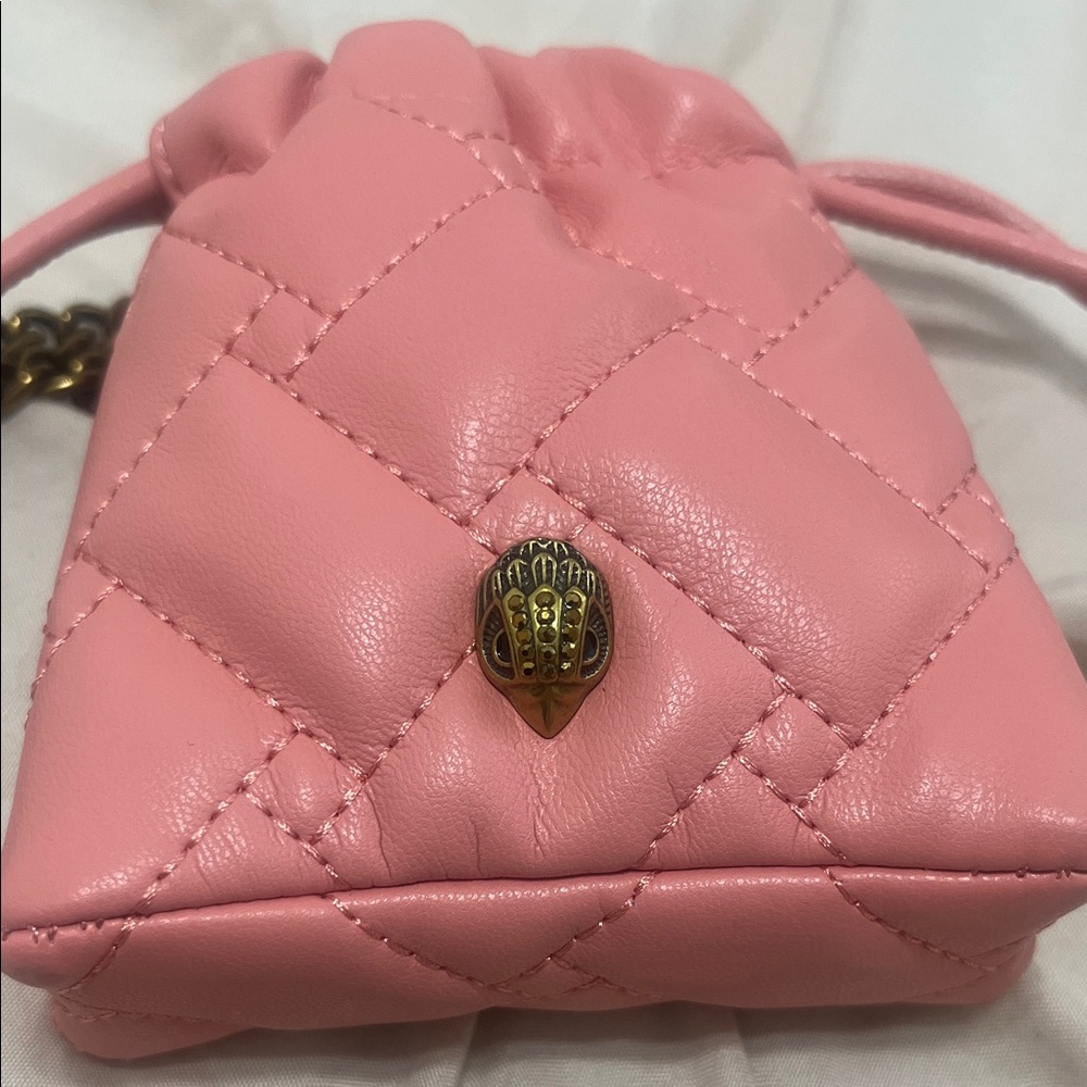 Kurt Geiger Pink Quilted Mini Chain Crossbody - Picture 8 of 10